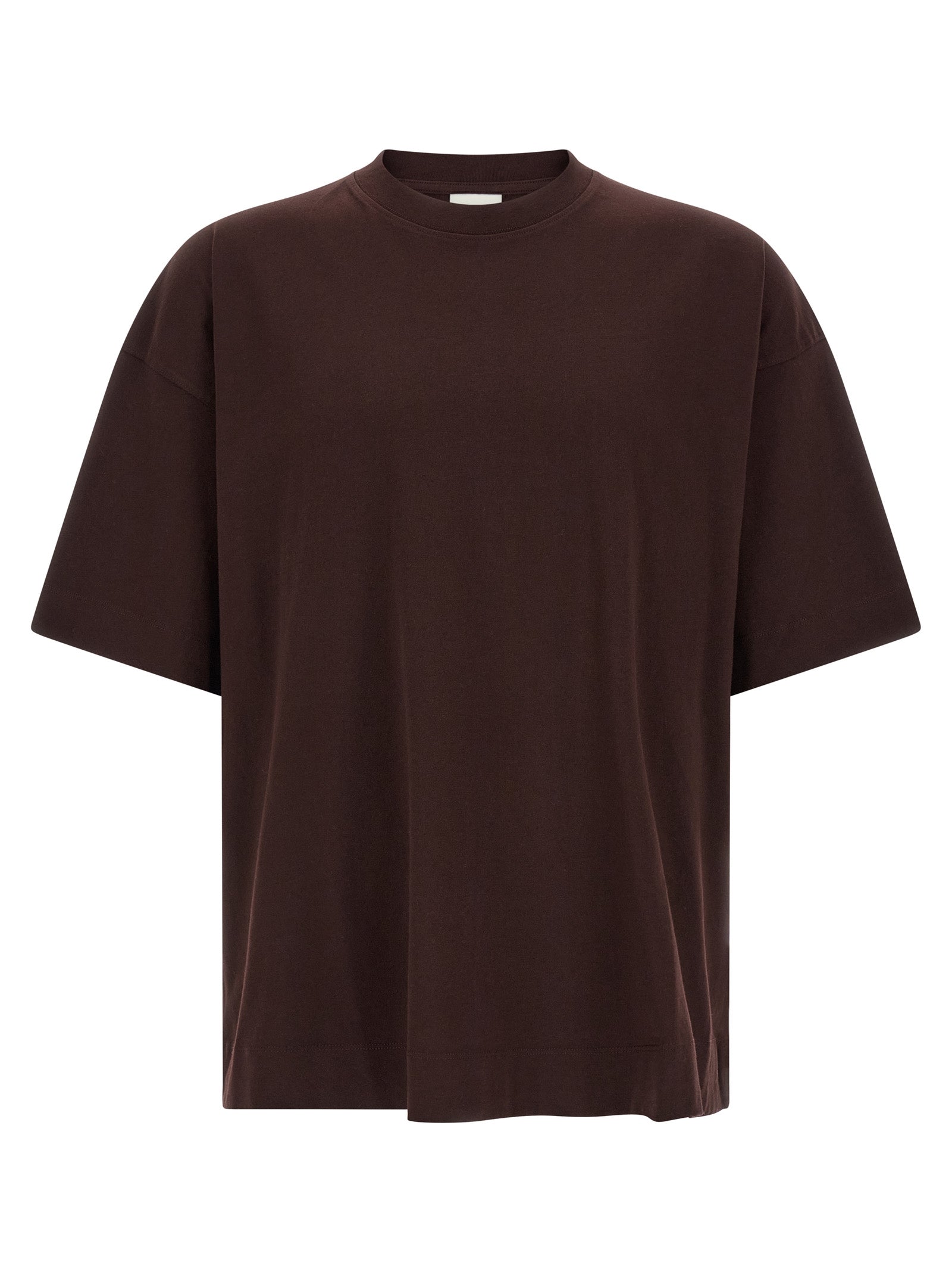 Dries Van Noten Bordeaux Cotton T-Shirt