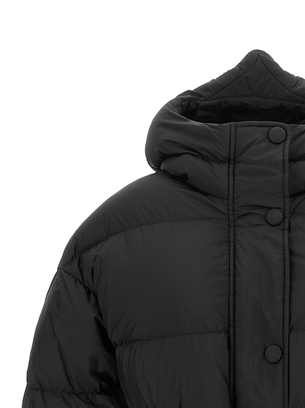 IENKI IENKI Black Nylon Full-Length Jacket