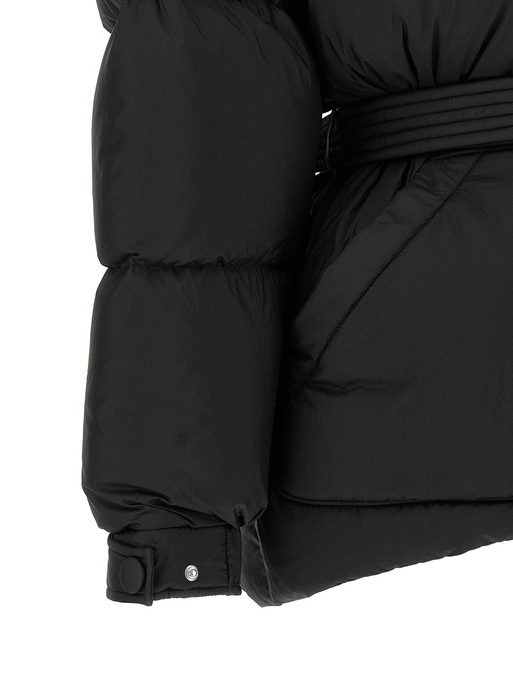 IENKI IENKI Black Nylon Full-Length Jacket