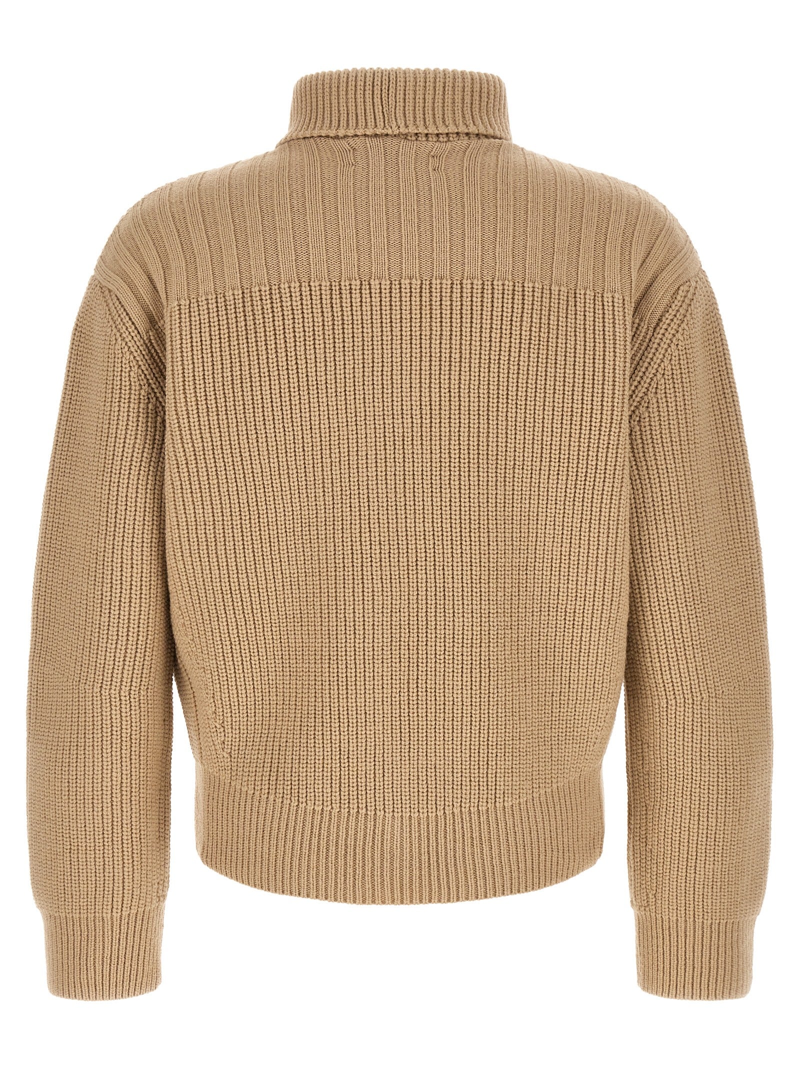 Dries Van Noten Beige Wool Cardigan