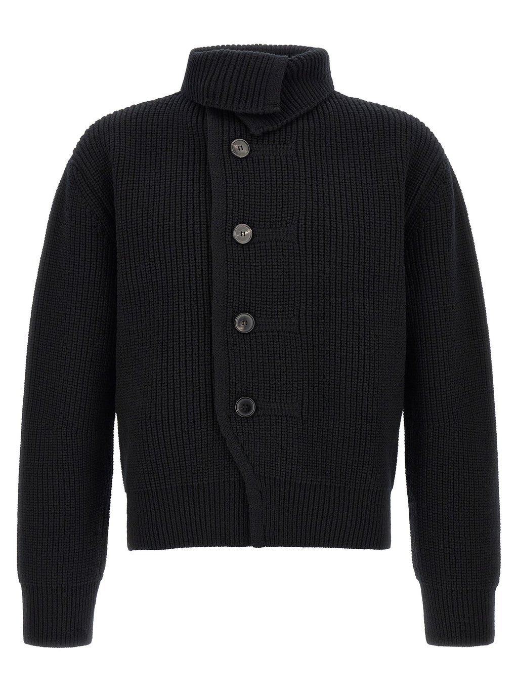 Dries Van Noten Blue Wool Cardigan