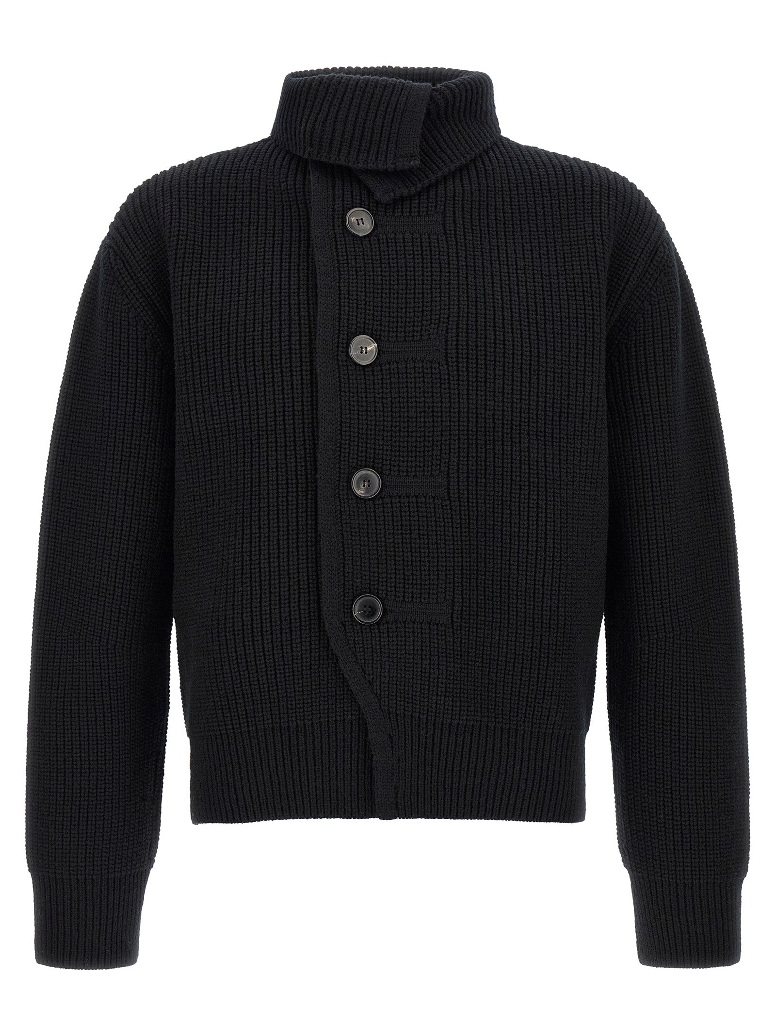 Dries Van Noten Blue Wool Cardigan
