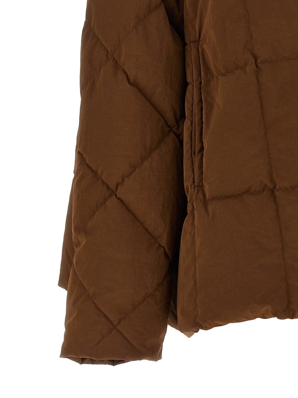 IENKI IENKI Brown Polyester Full-Length Jacket