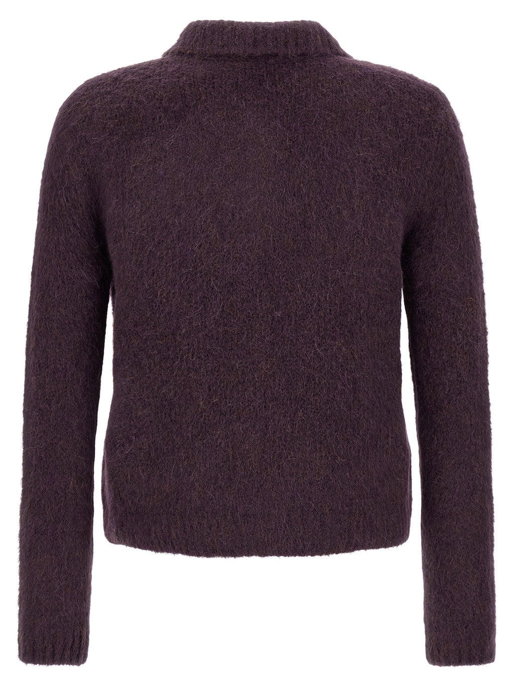 Dries Van Noten Purple Wool Cardigan