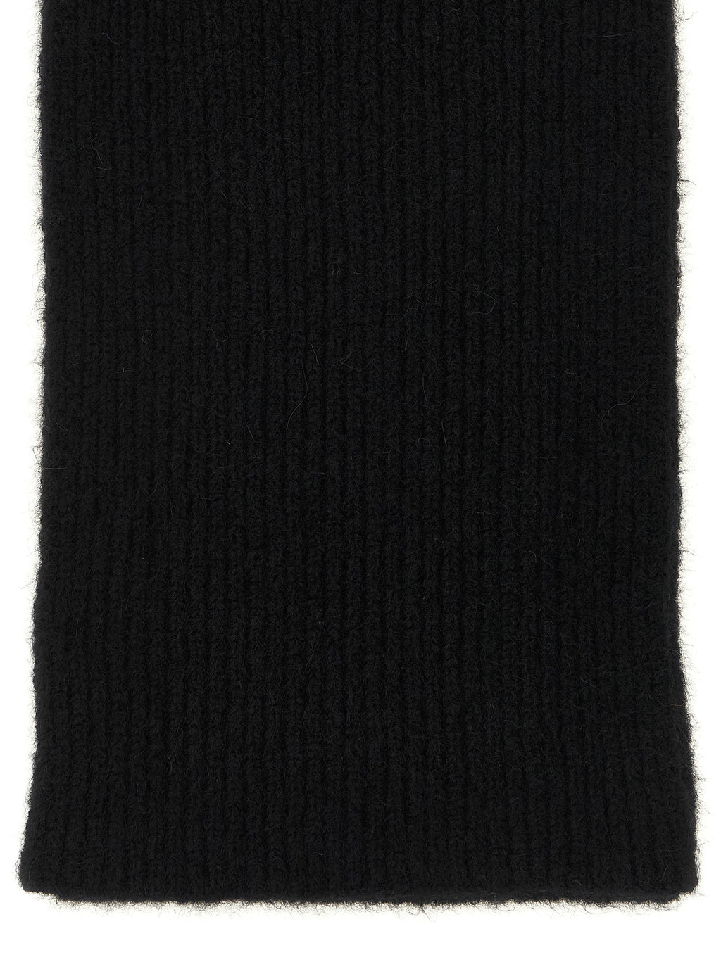 Dries Van Noten Black Wool Foulard