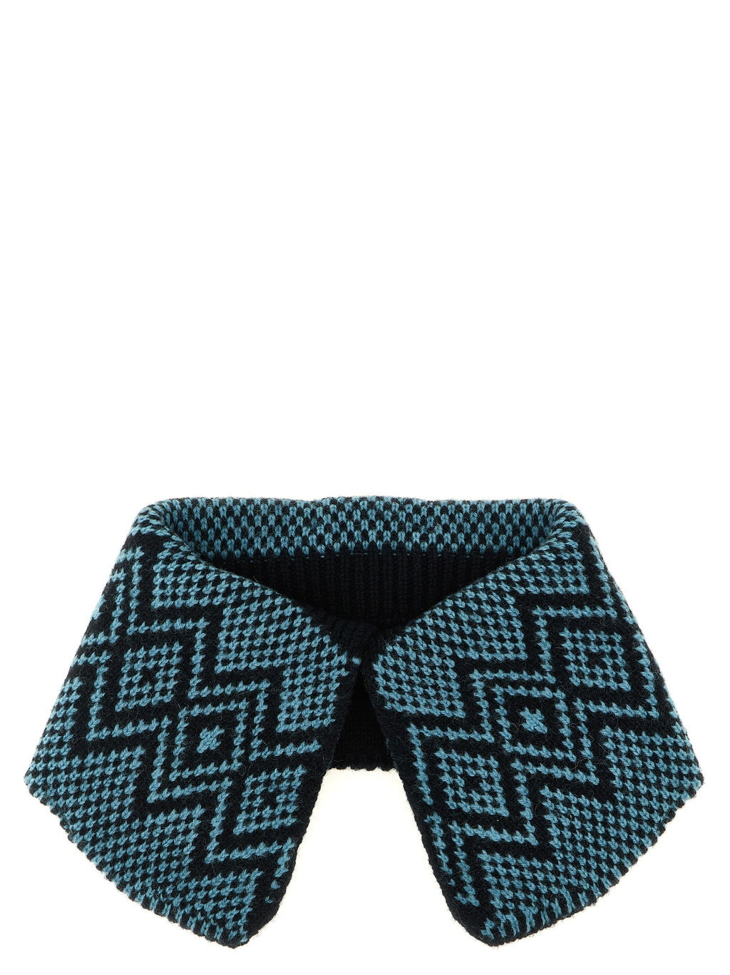 Dries Van Noten Blue Wool Foulard