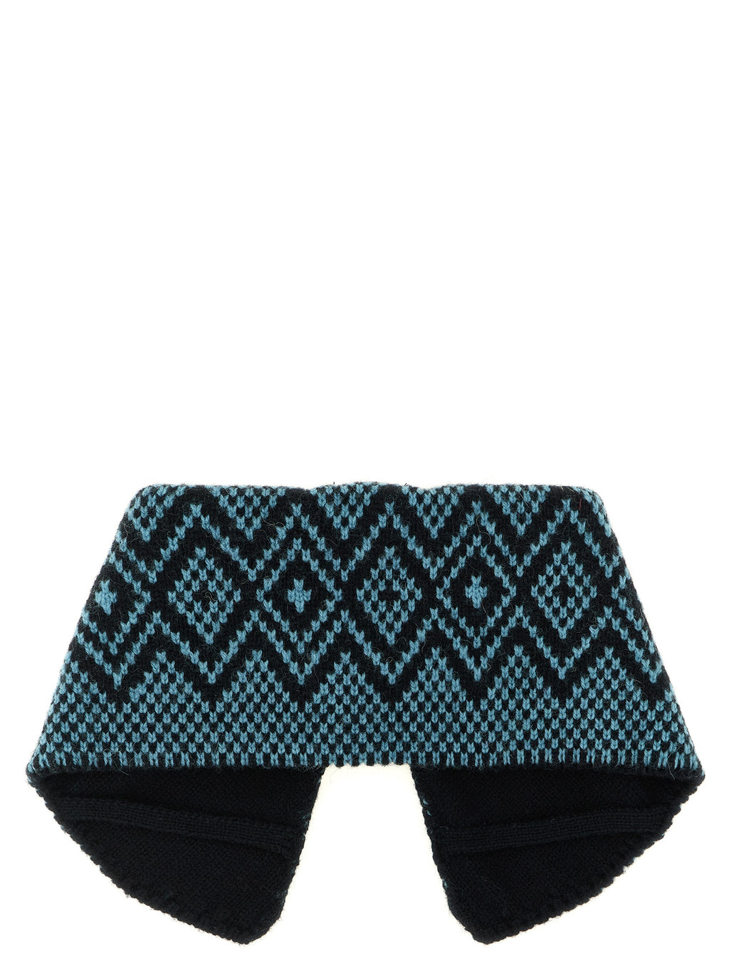 Dries Van Noten Blue Wool Foulard