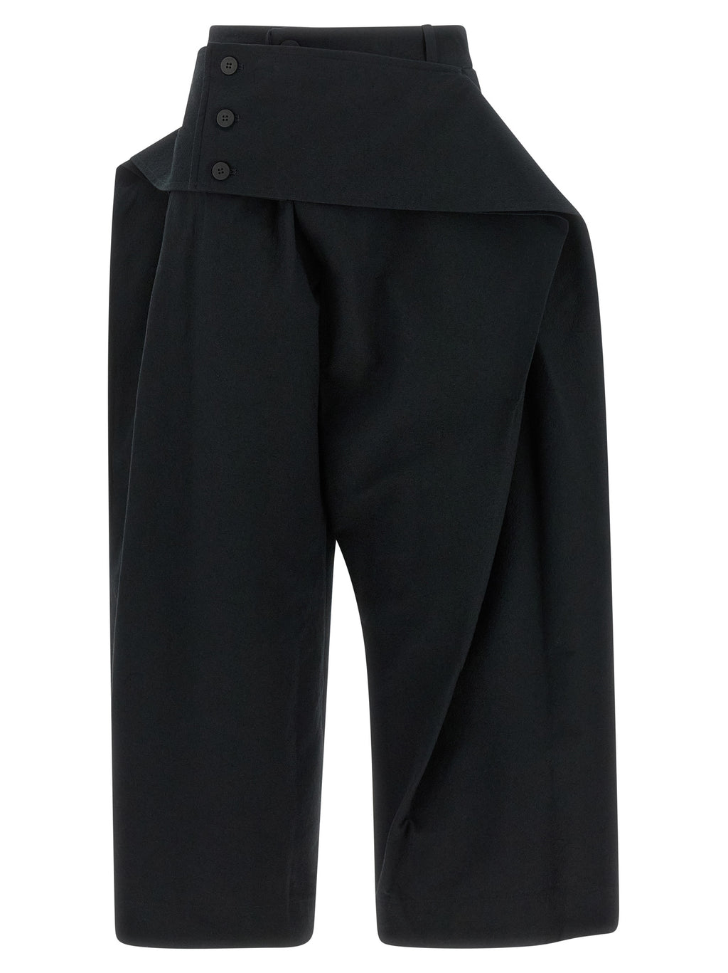Issey Miyake Black Polyester Casual Pants