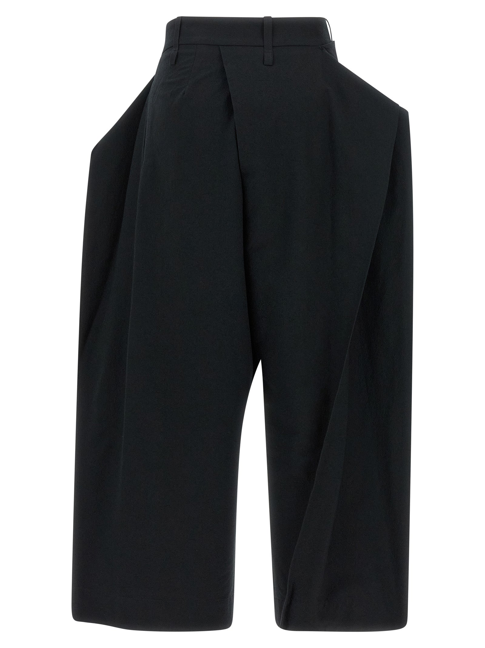 Issey Miyake Black Polyester Casual Pants