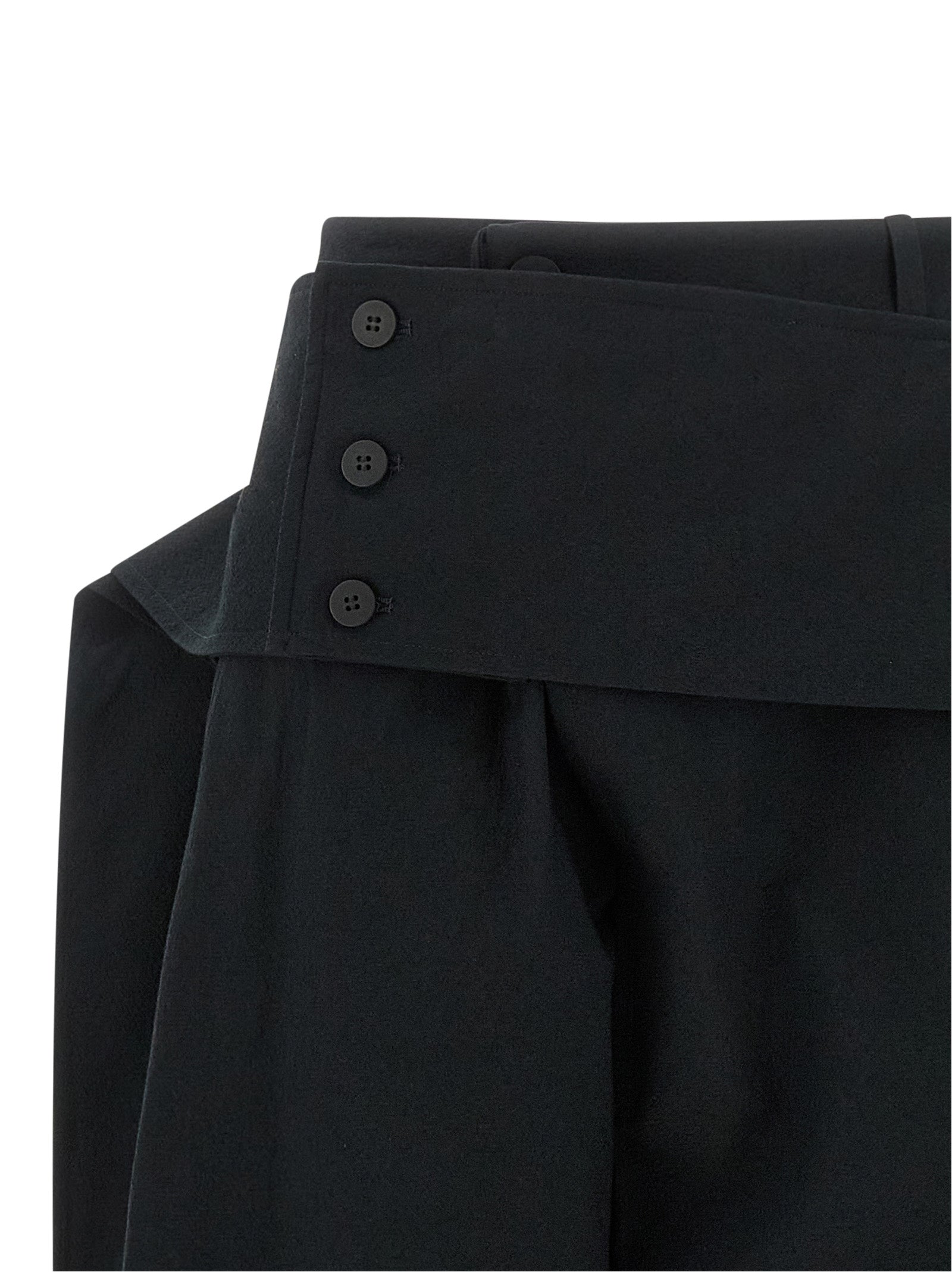 Issey Miyake Black Polyester Casual Pants
