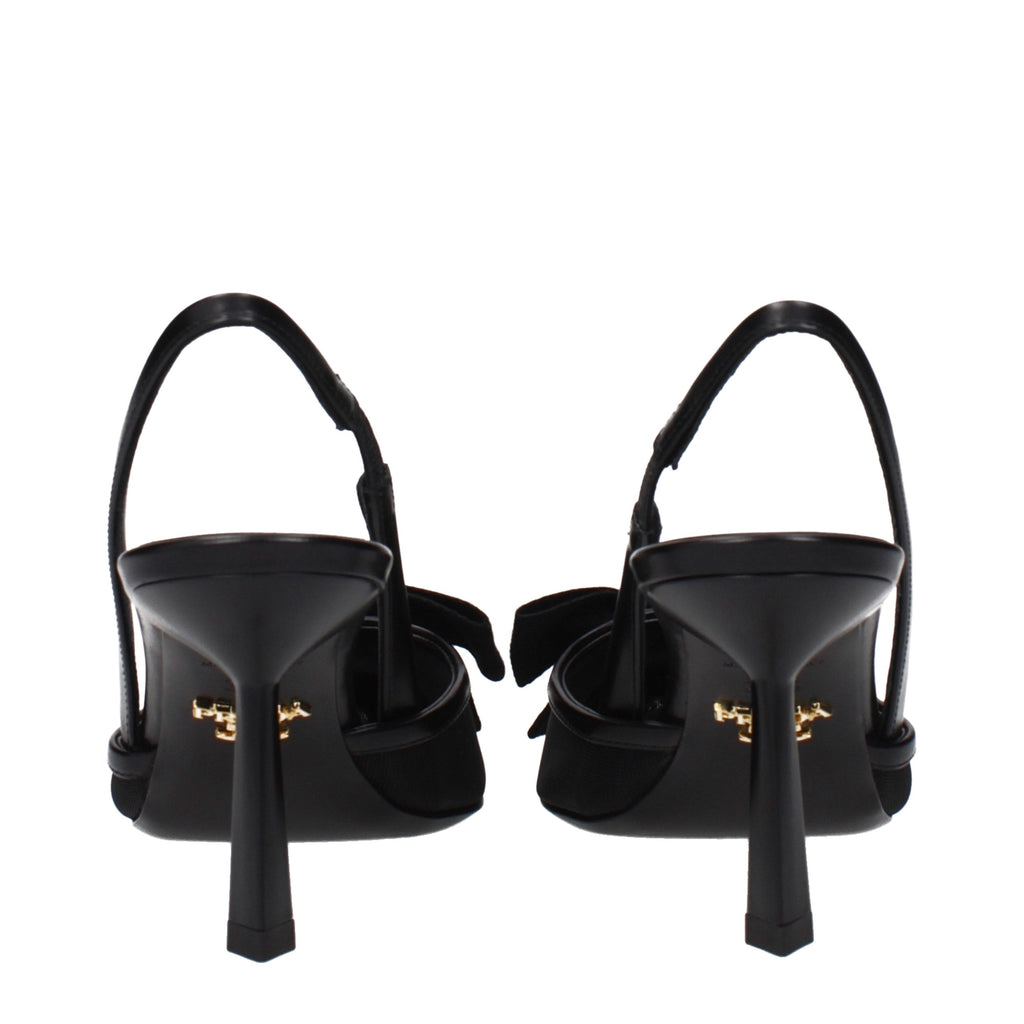 Prada Black Fibres High Heel Pumps