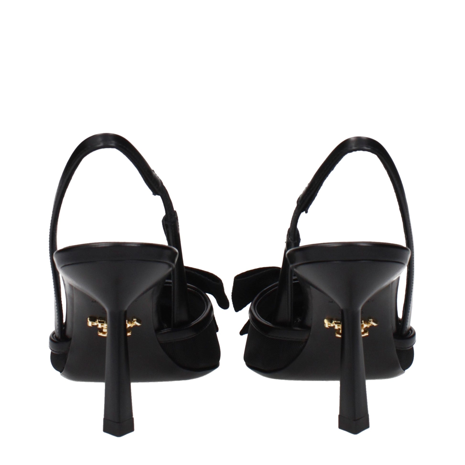 Prada Black Fibres High Heel Pumps