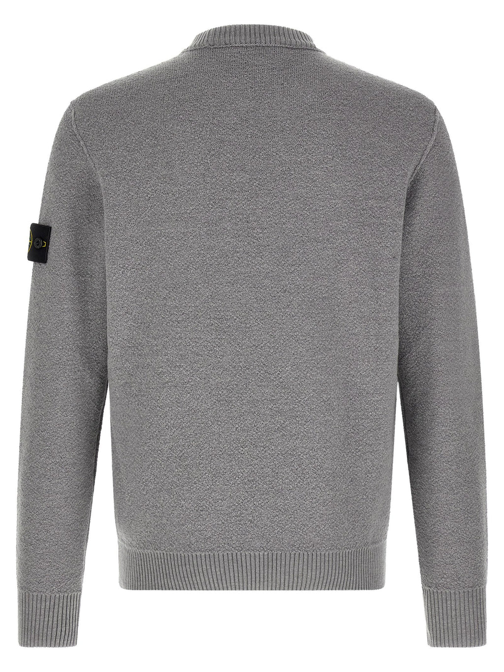 Stone Island Gray Virgin Wool Cardigan