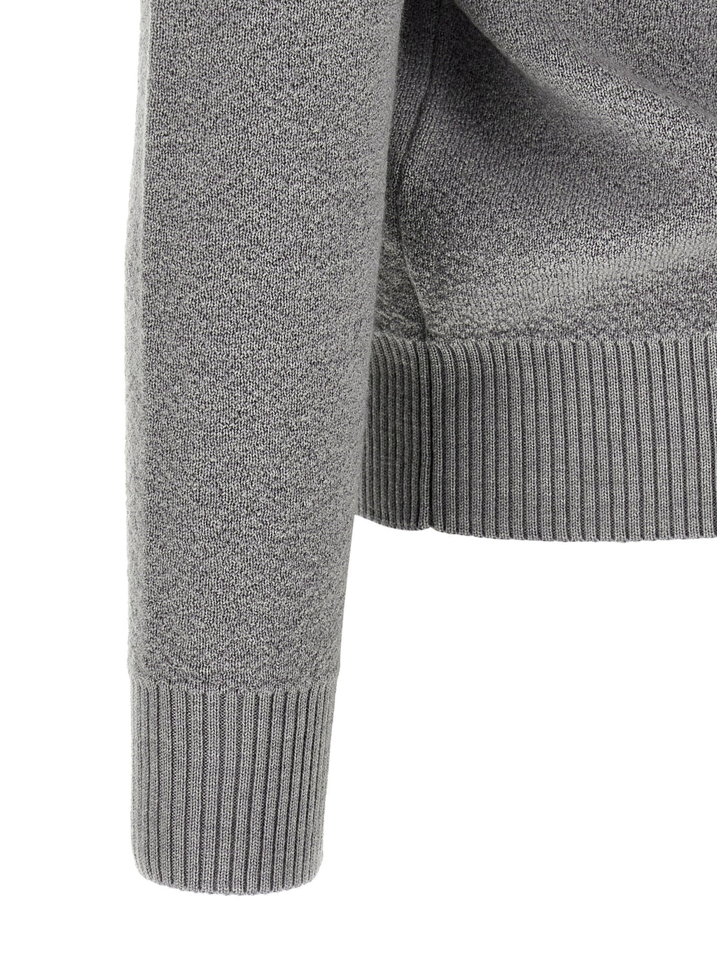 Stone Island Gray Virgin Wool Cardigan