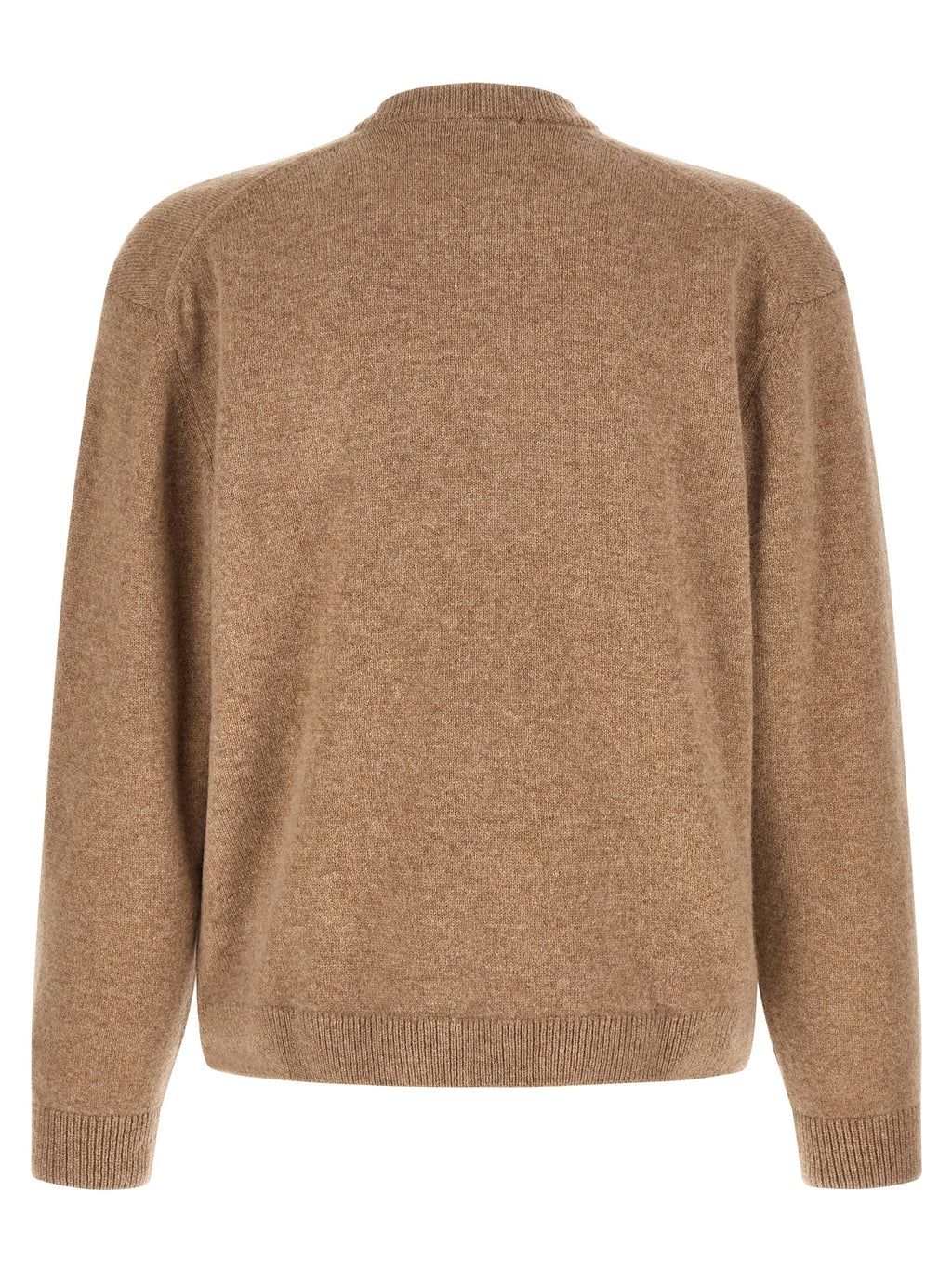 Maison Kitsuné Beige Strickjacke aus Wolle