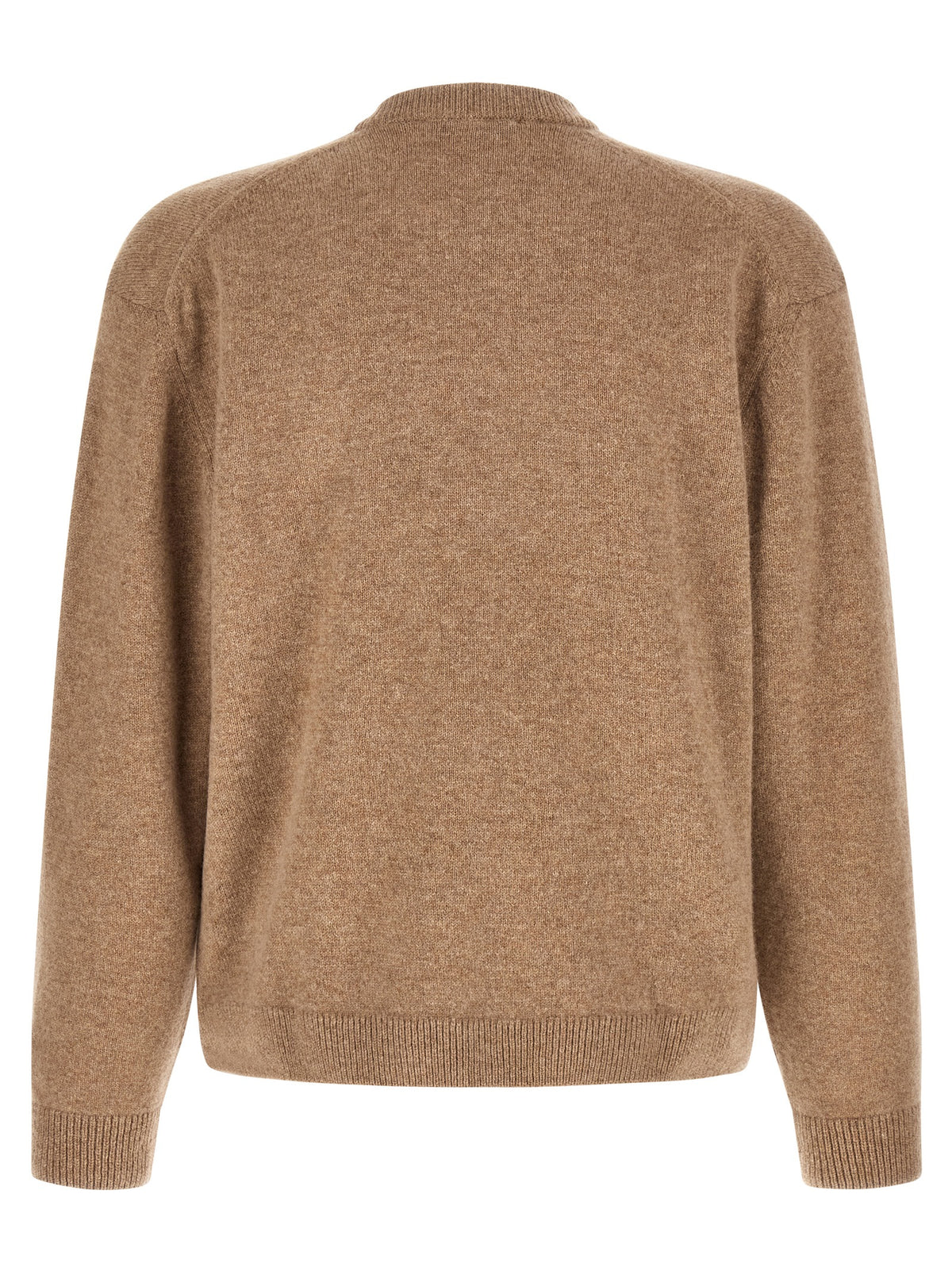 Maison Kitsuné Beige Strickjacke aus Wolle