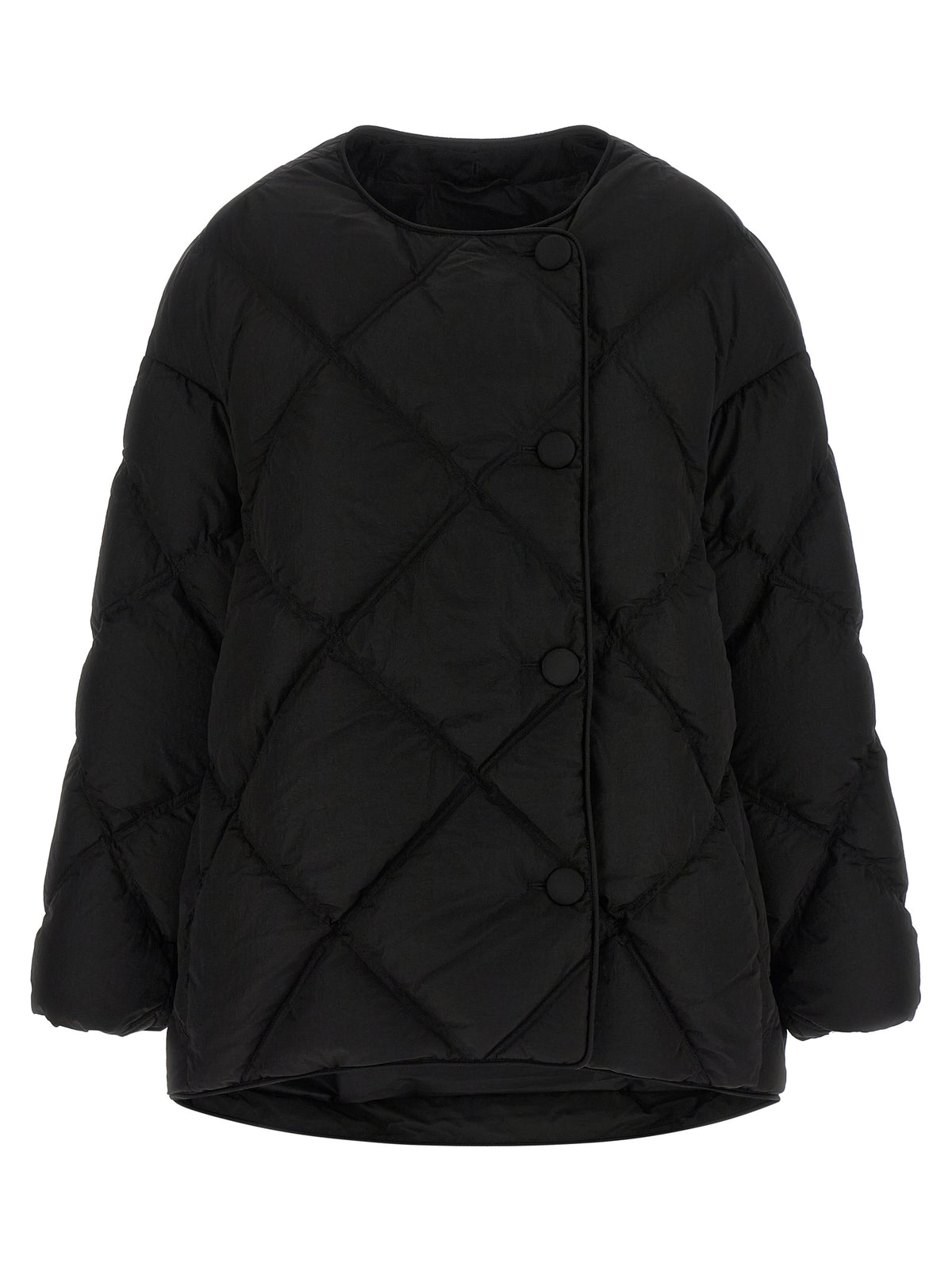 IENKI IENKI Doudoune longue en nylon noir