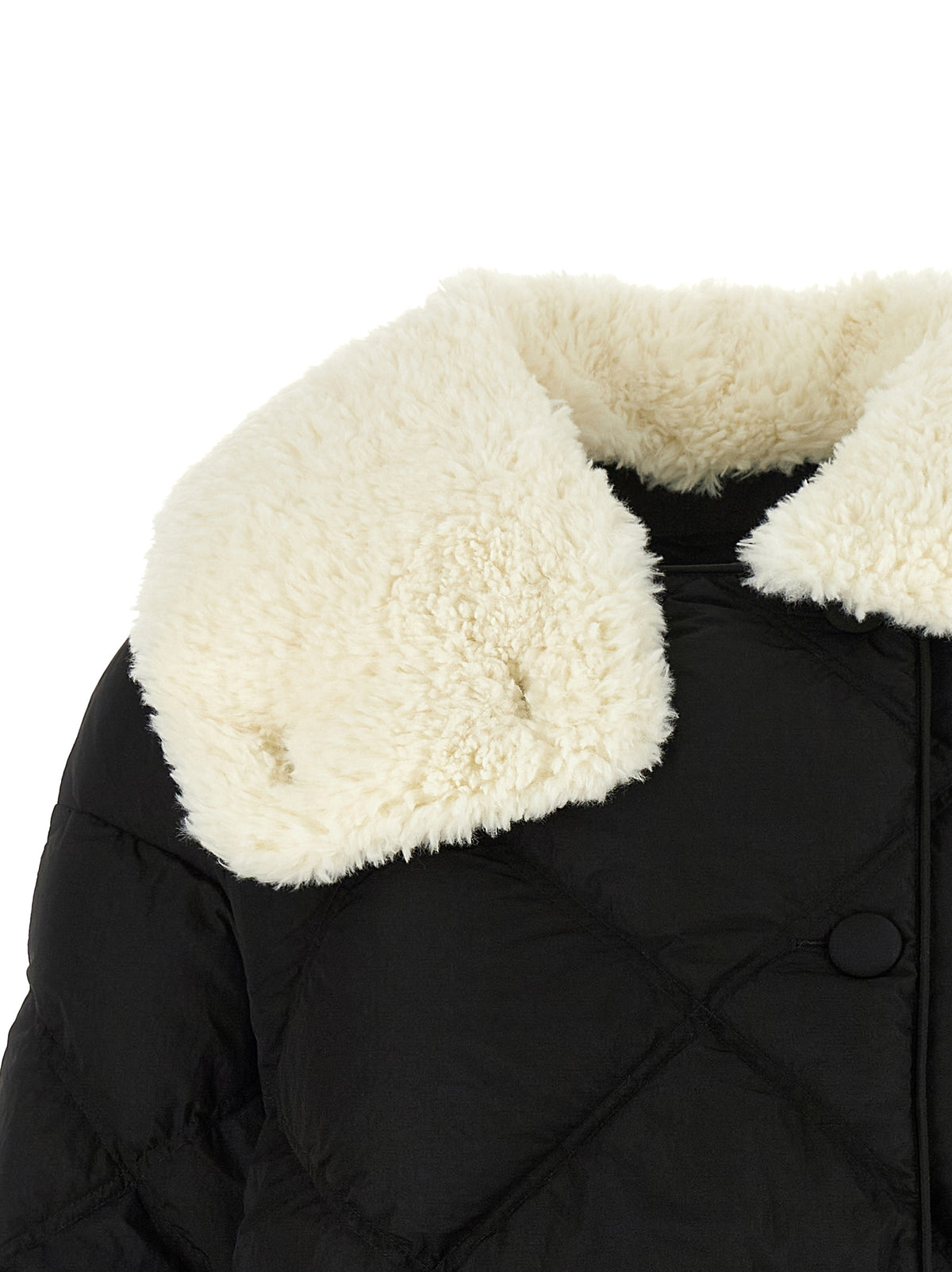 IENKI IENKI Doudoune longue en nylon noir