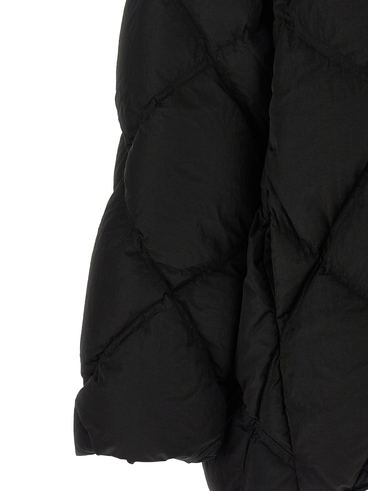 IENKI IENKI Doudoune longue en nylon noir
