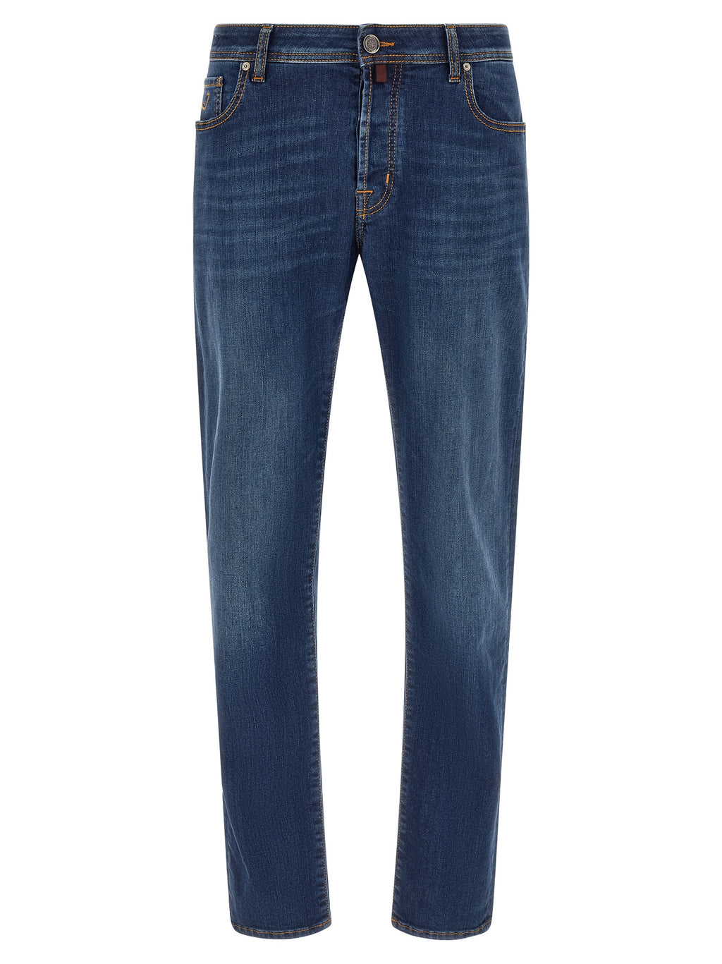 Jacob Cohen Blue Cotton Straight-Leg Jeans
