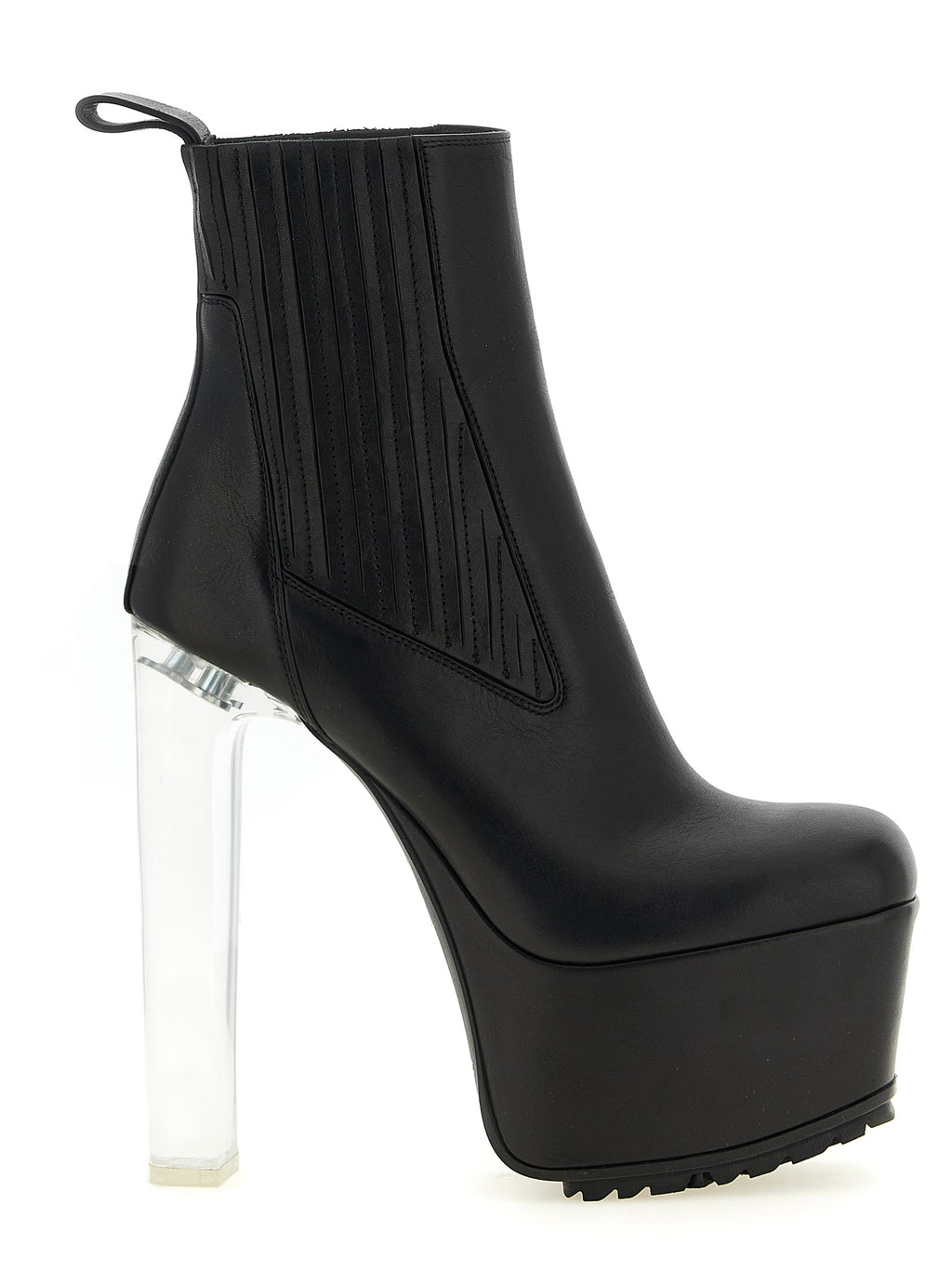 Rick Owens Stiefeletten aus schwarzem Kalbsleder