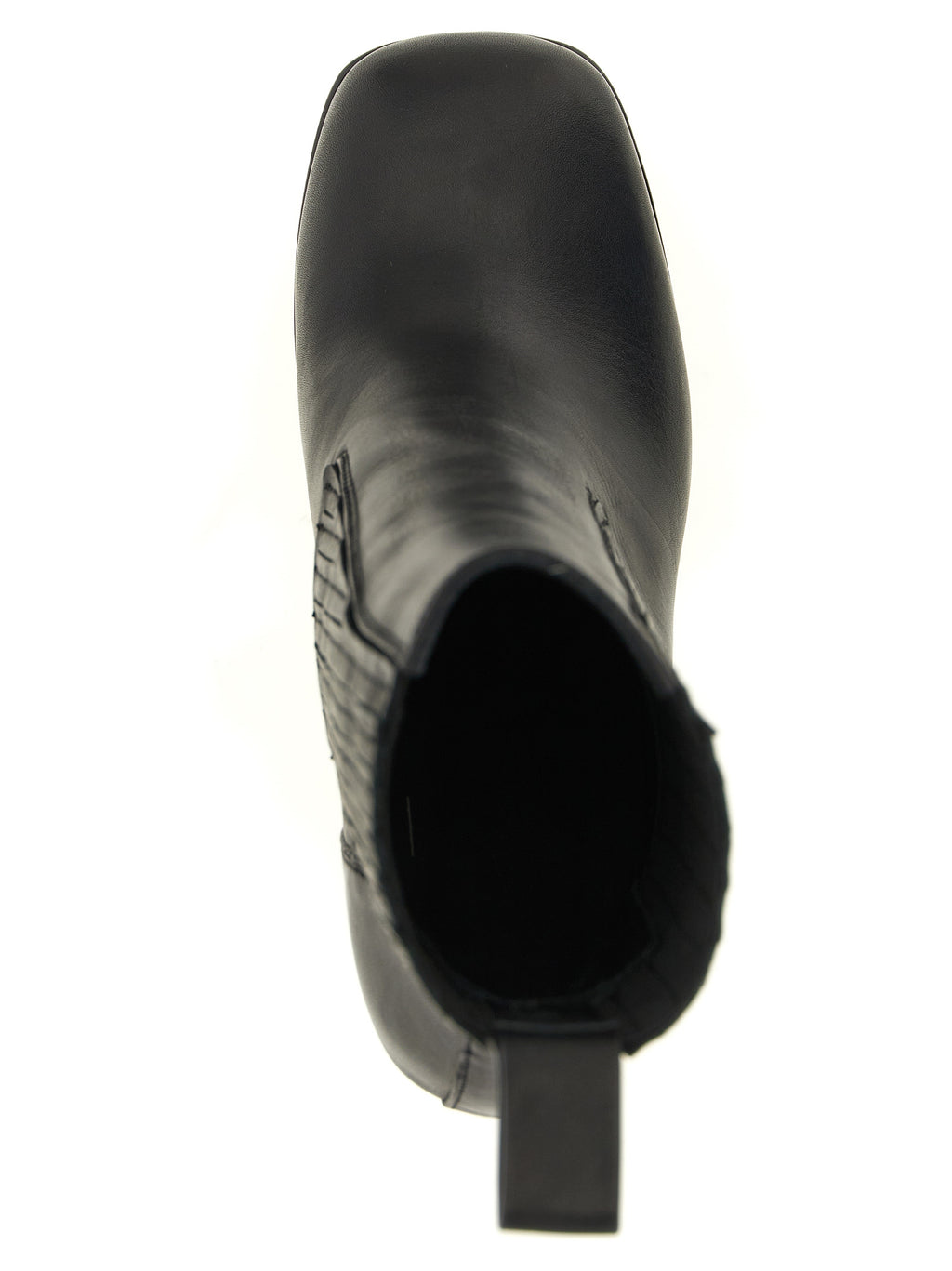 Rick Owens Stiefeletten aus schwarzem Kalbsleder