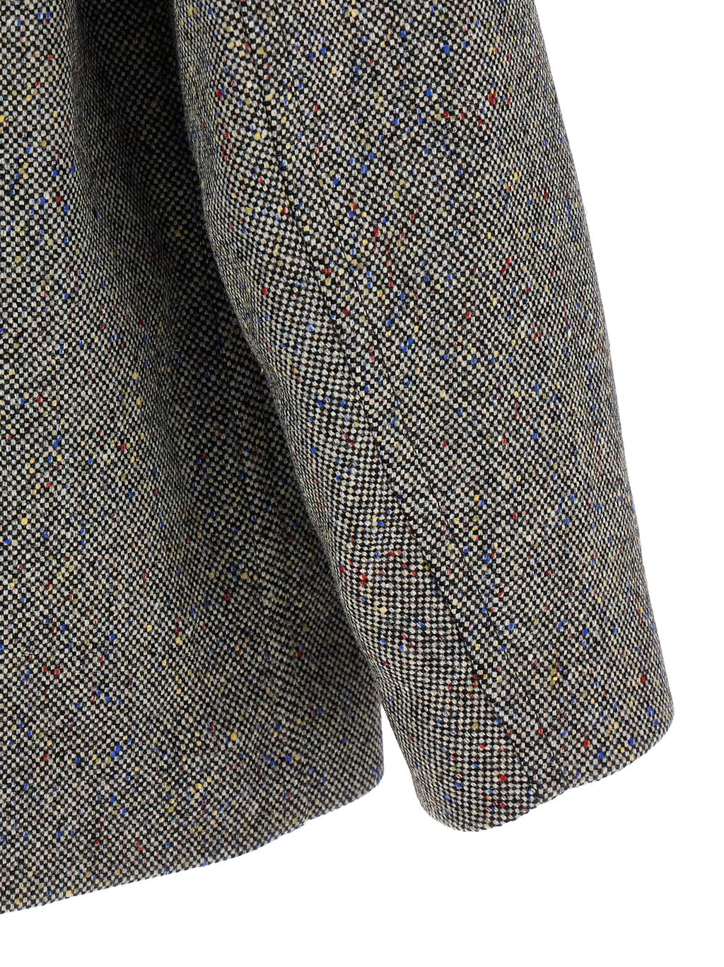Dries Van Noten Grauer Wollmantel