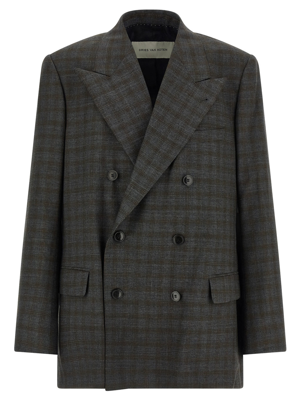 Dries Van Noten Gray Wool Blazer