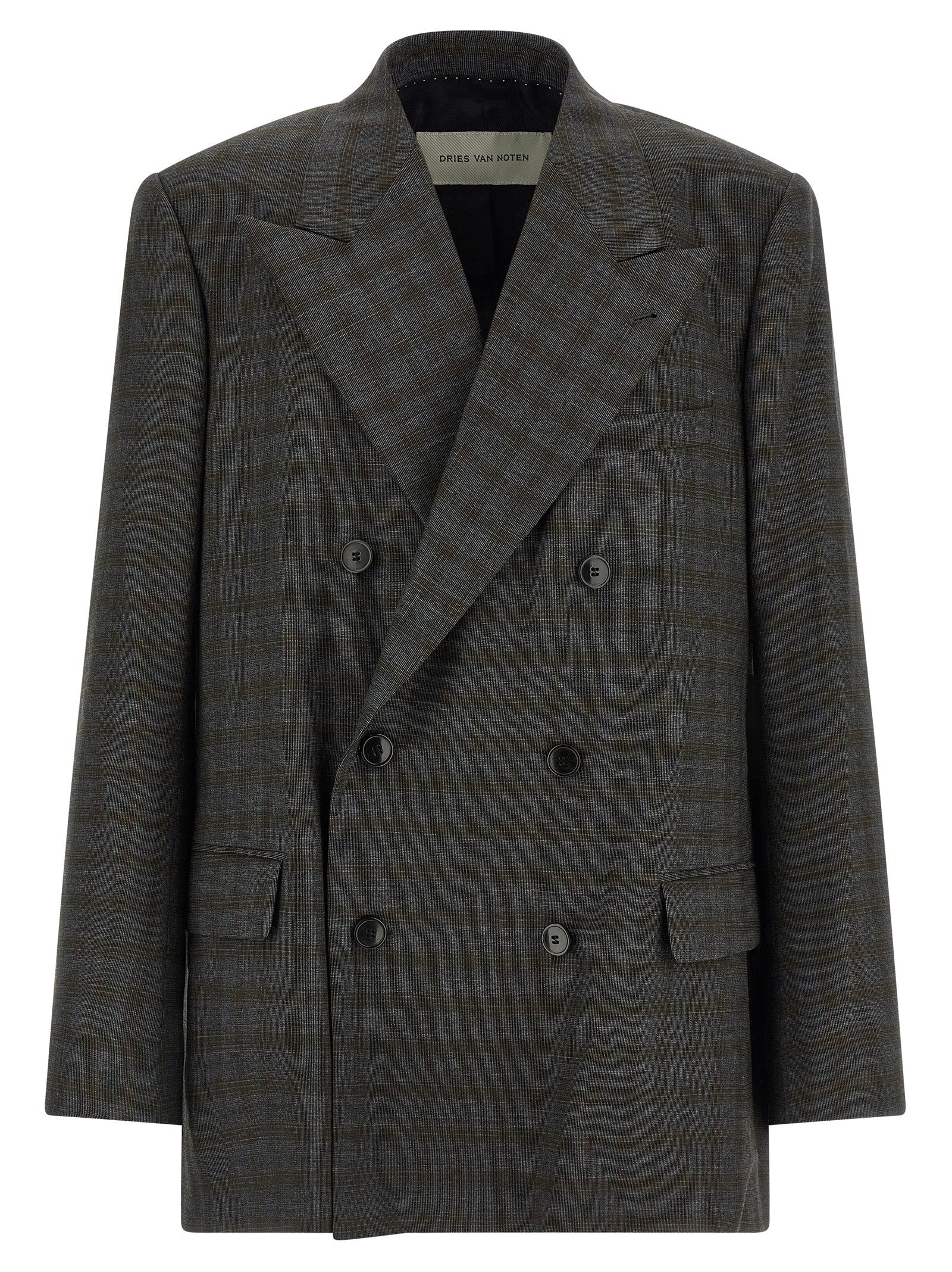 Dries Van Noten Gray Wool Blazer