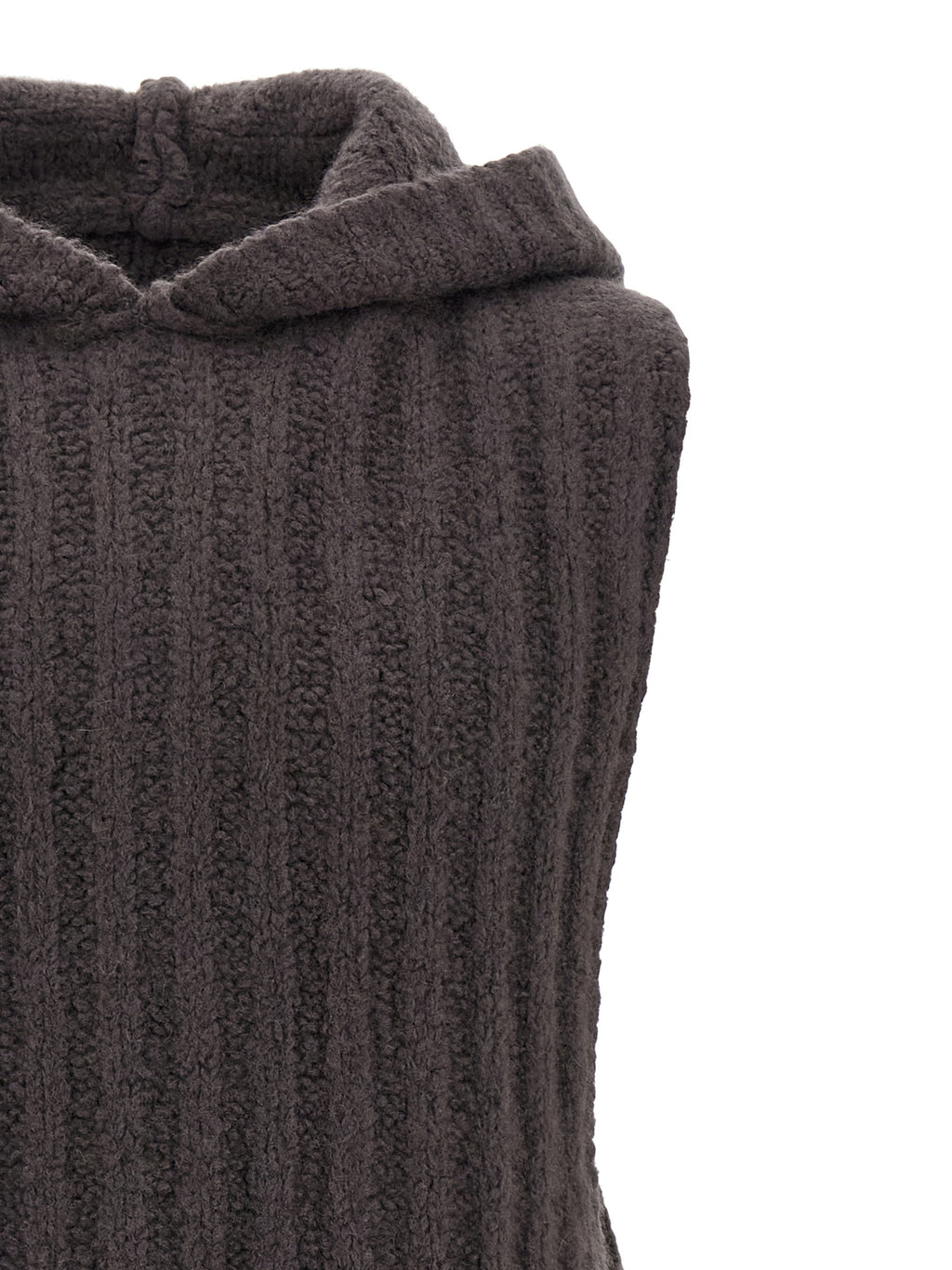 Rick Owens Gray Cashmere Sleeveles Sweater