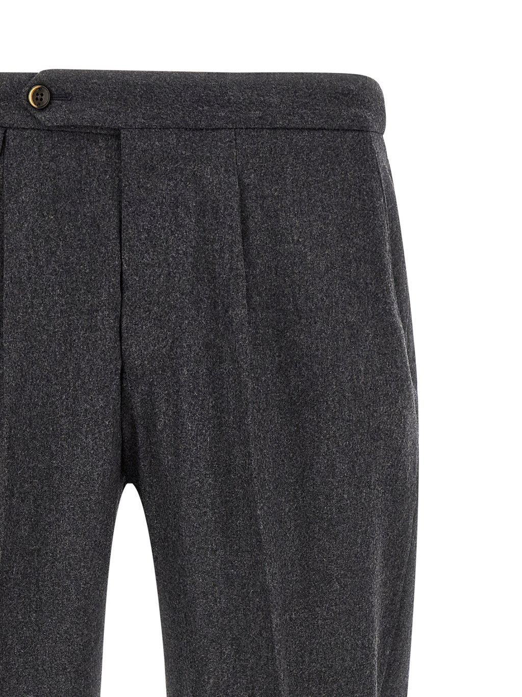 PT Torino Gray Virgin Wool Dress Pants