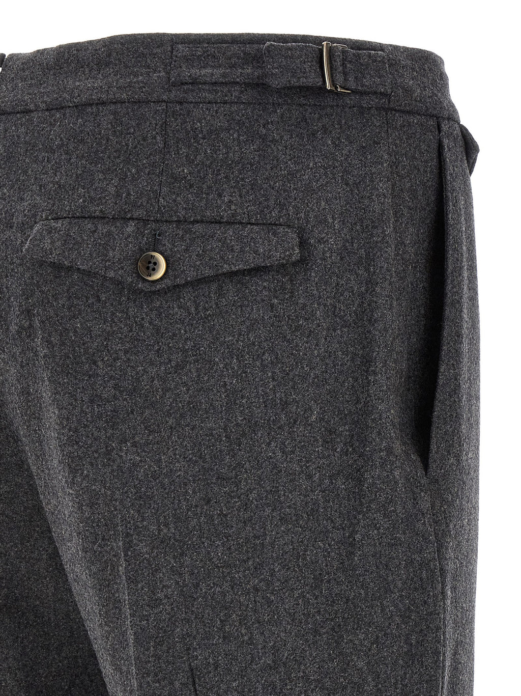 PT Torino Gray Virgin Wool Dress Pants