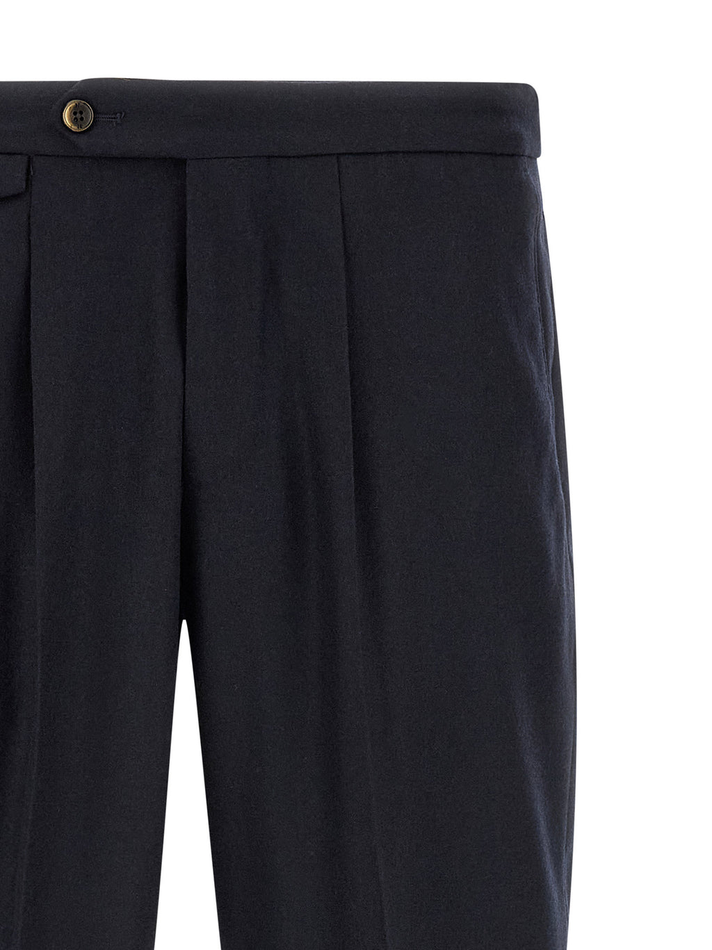 PT Torino Black Virgin Wool Dress Pants