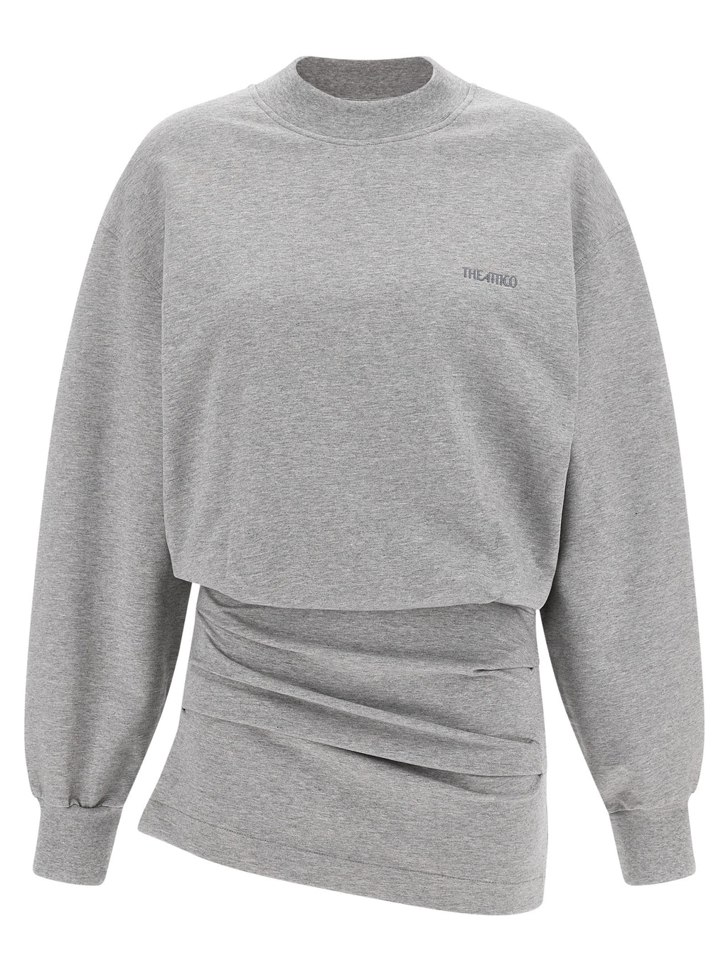 The Attico Gray Cotton Short Dress