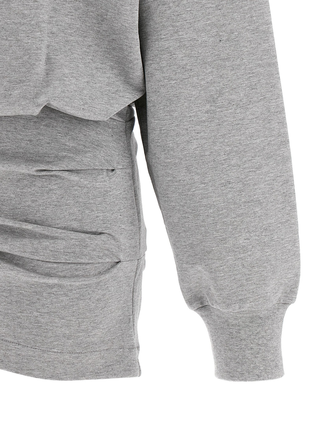 The Attico Gray Cotton Short Dress