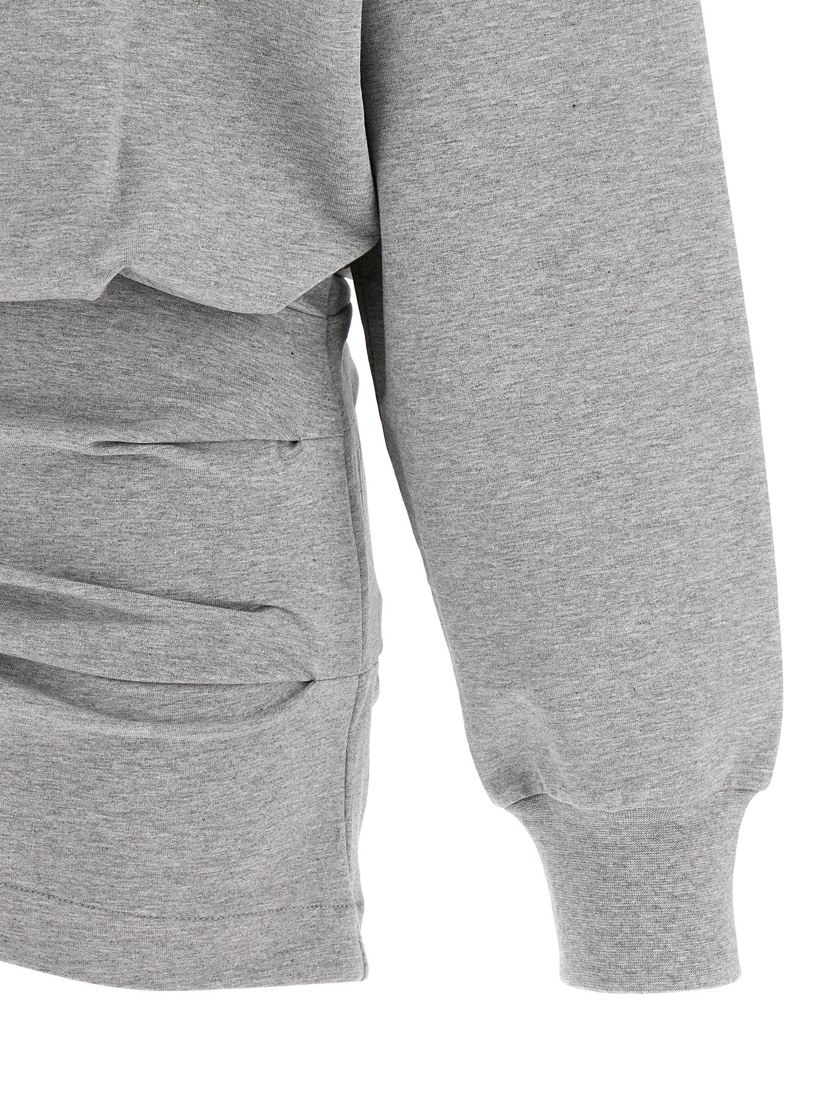 The Attico Gray Cotton Short Dress