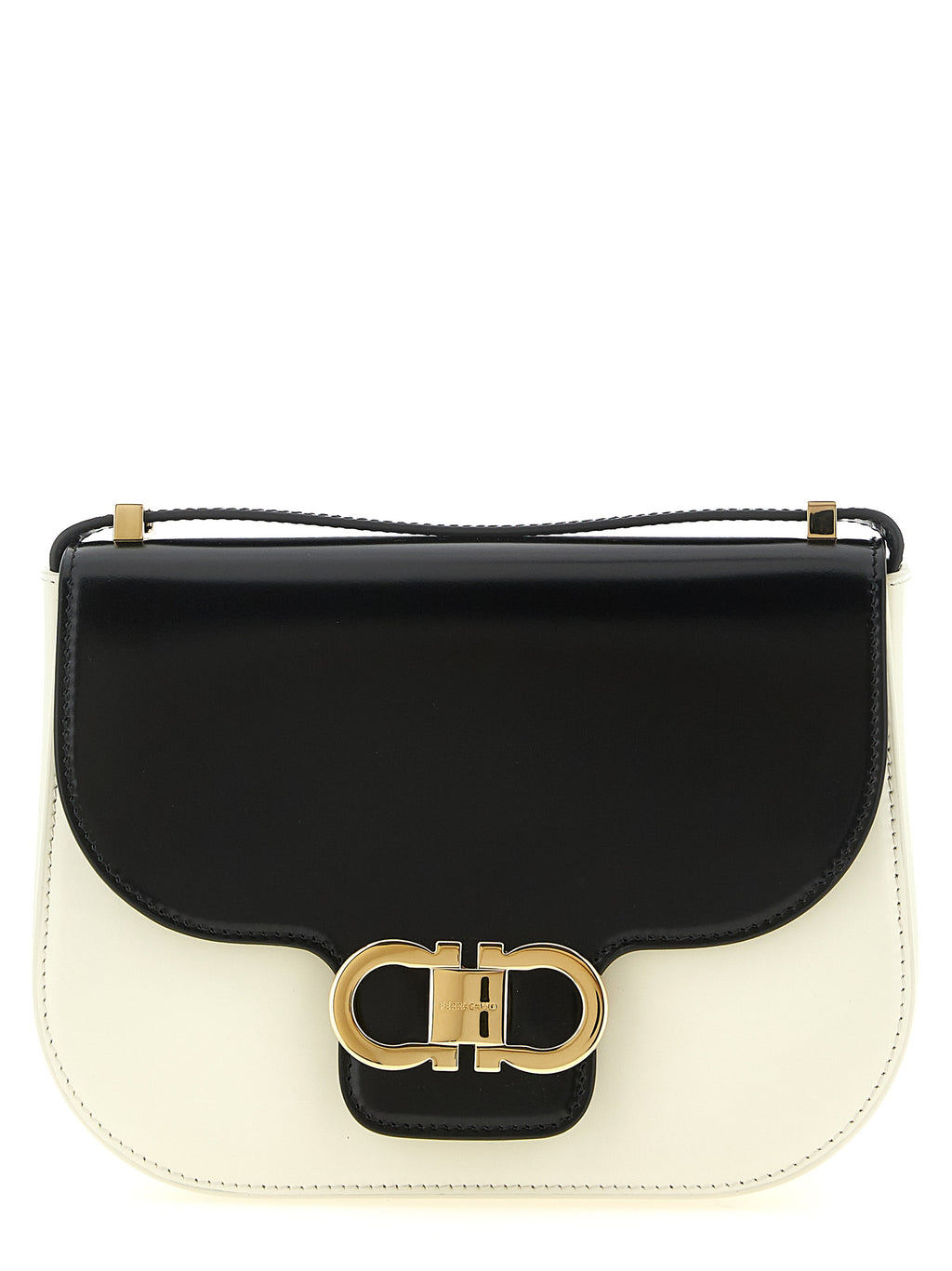 Ferragamo Bicolor Calfskin Crossbody Bag