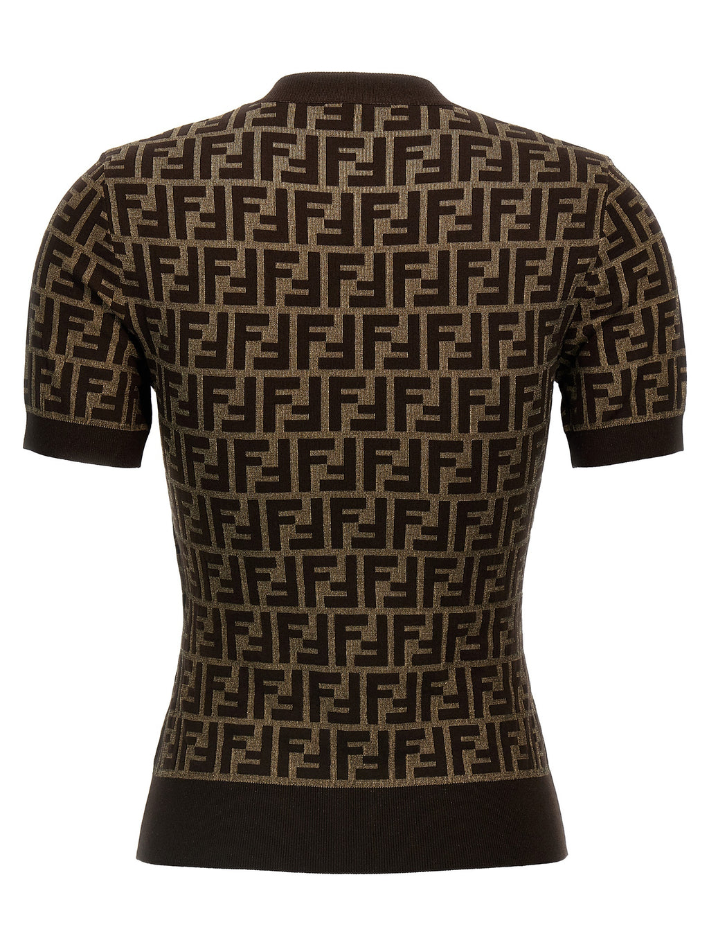 Fendi Brown Cotton Cardigan
