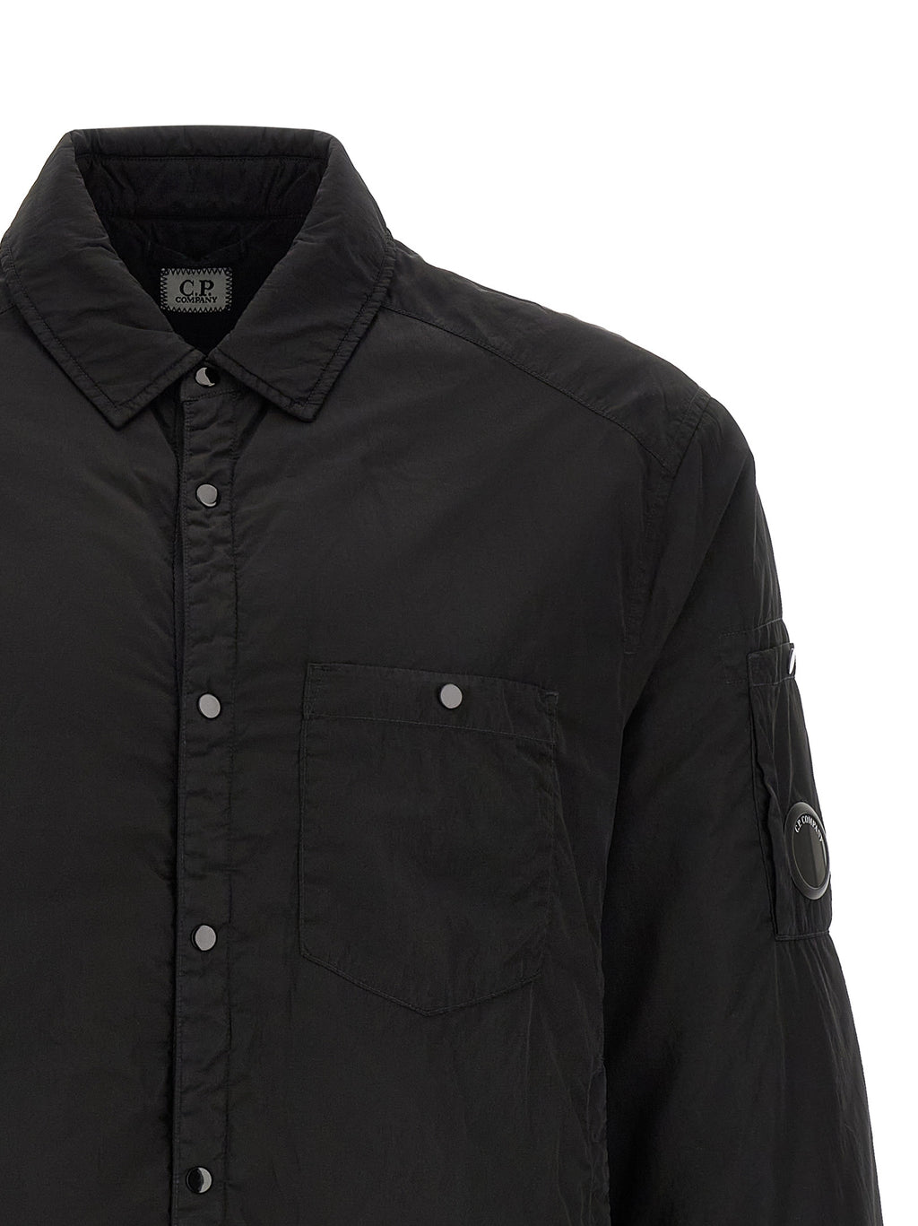 C.P. Company Black Polyamide Full-Length Jacket