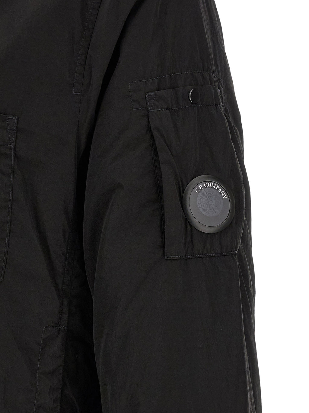 C.P. Company Black Polyamide Full-Length Jacket