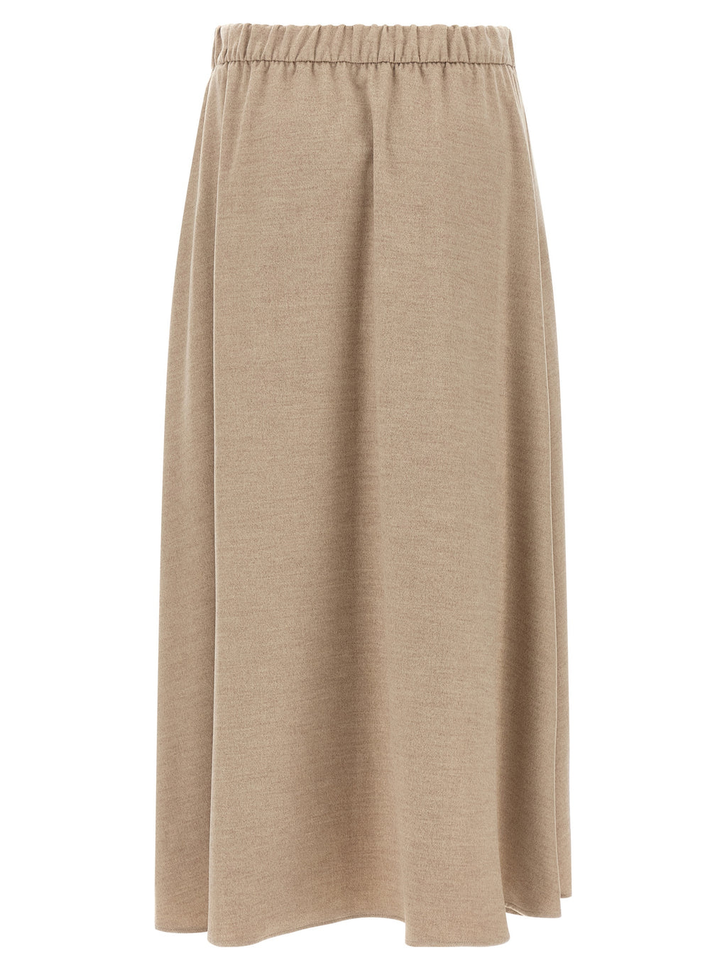 Herno Beige Polyester Midi Skirt