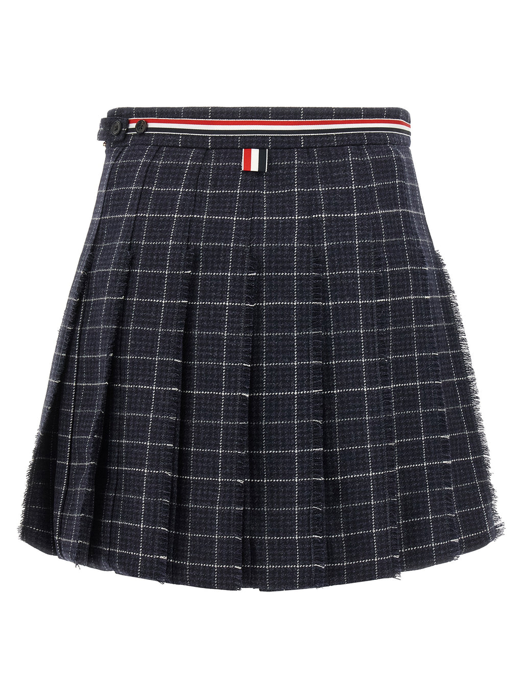 Thom Browne Blue Wool Long Skirt