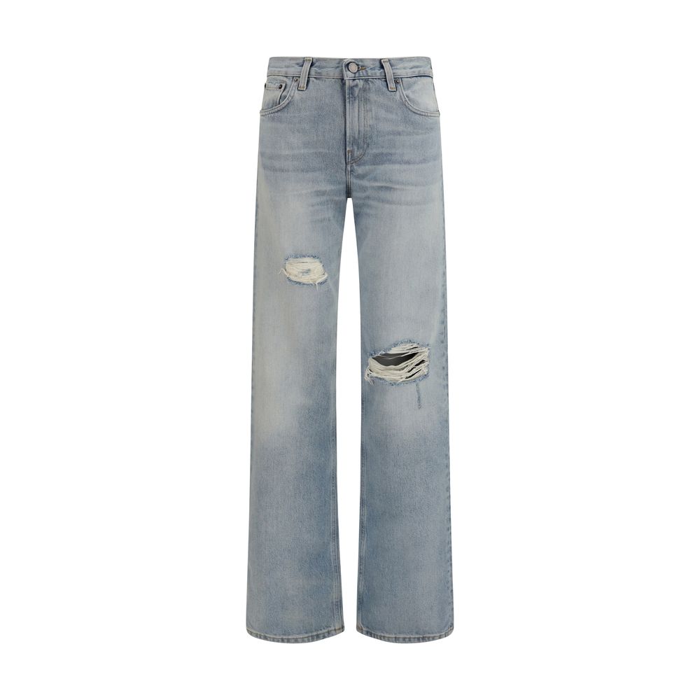 Haikure Blue Straight-Leg Jeans aus Baumwolle