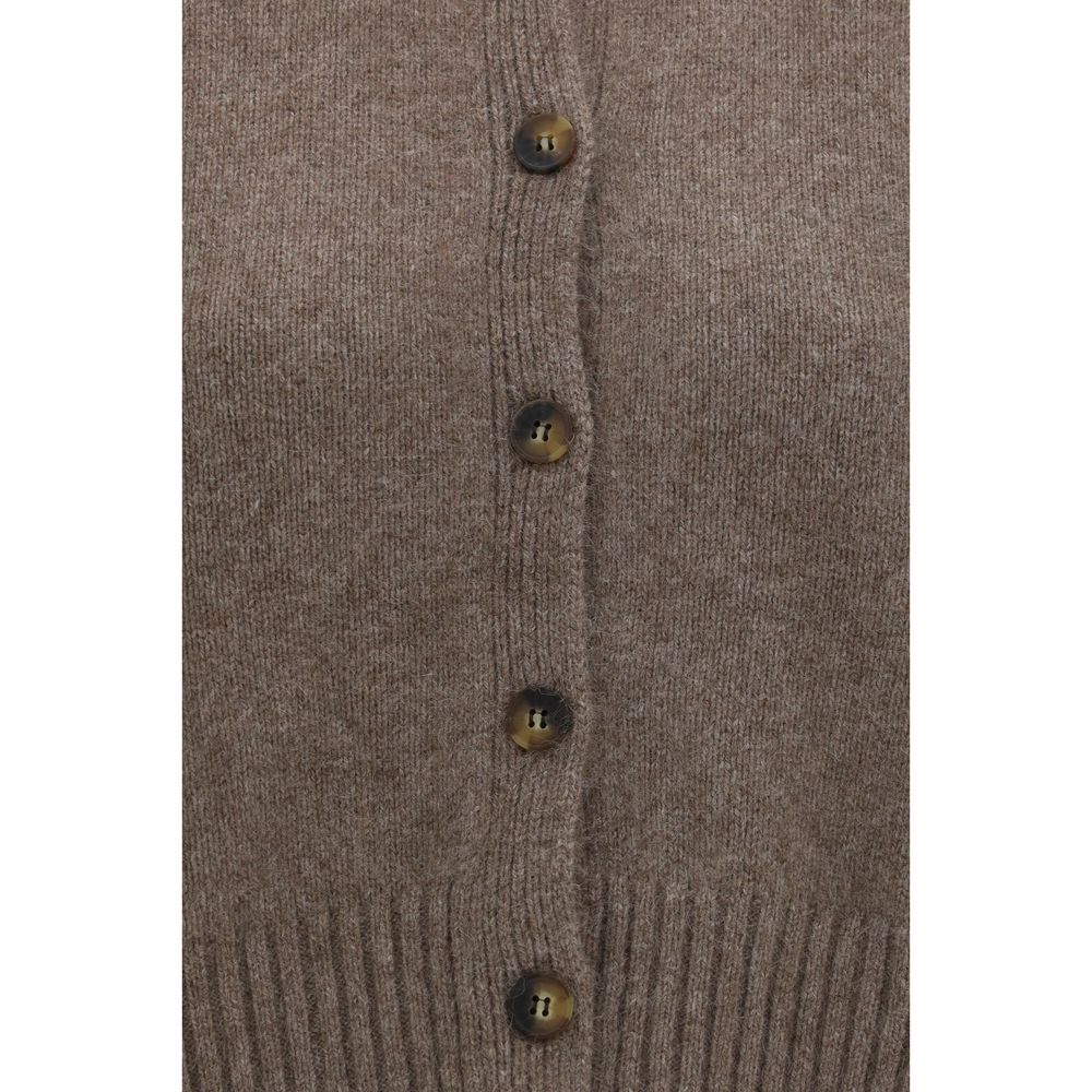 Loulou De Saison Brown Wool Oves Aries Cardigan