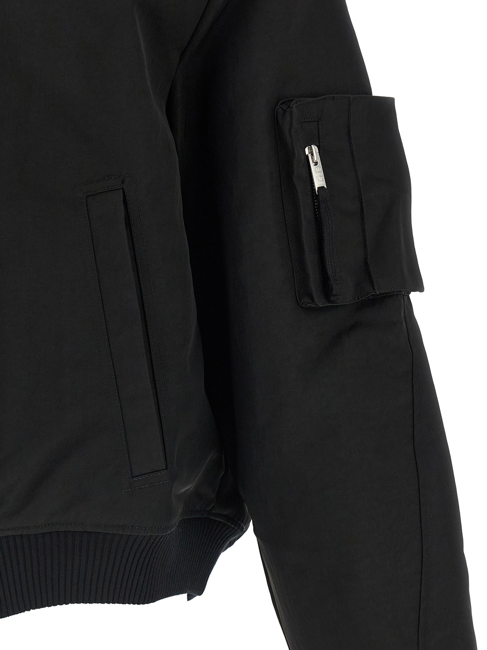 Thom Krom Black Recycled Polyamide Bomber