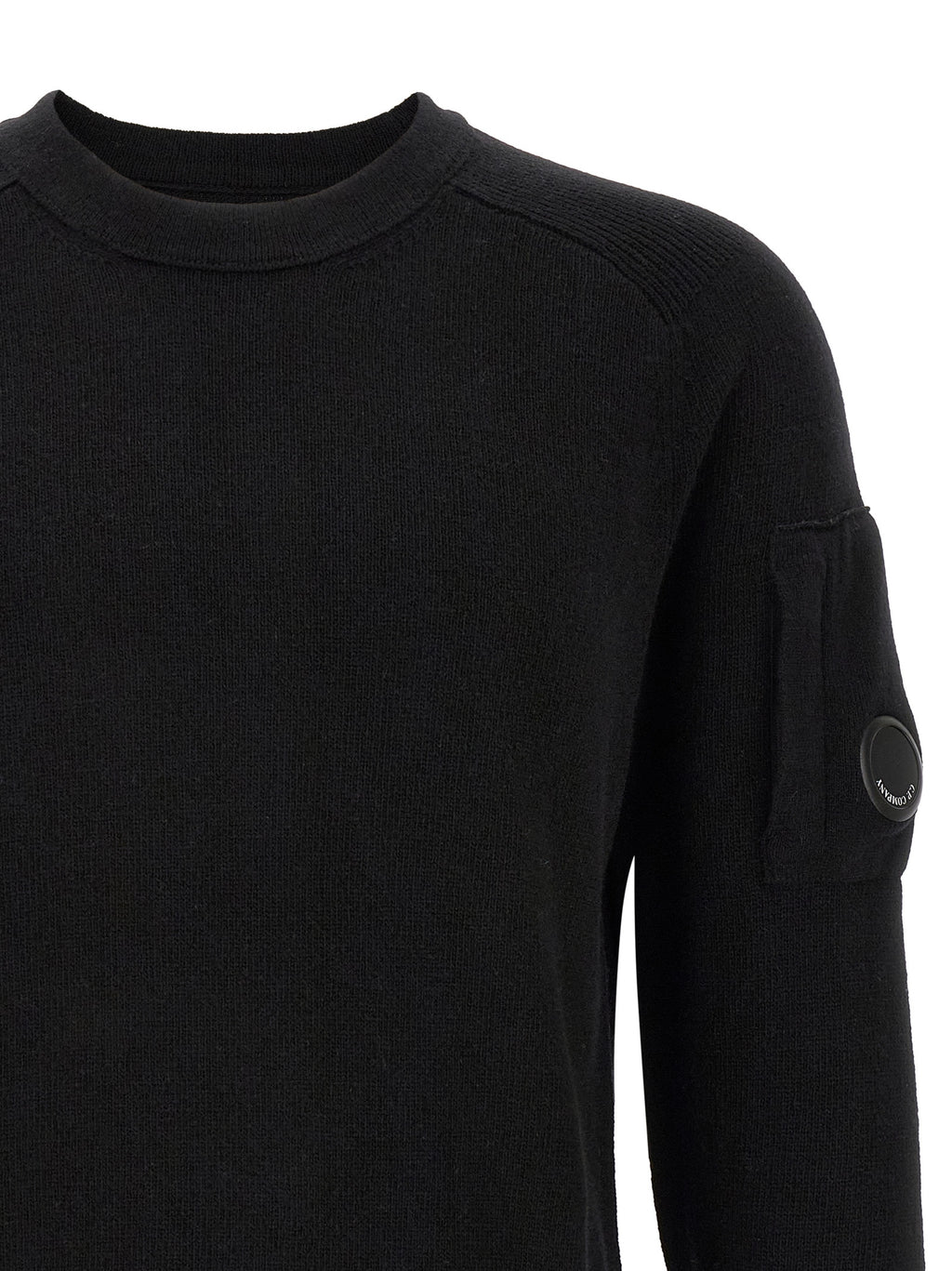 C.P. Company Black Wool Cardigan