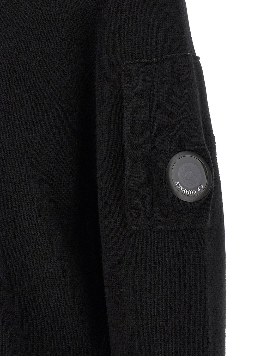 C.P. Company Black Wool Cardigan