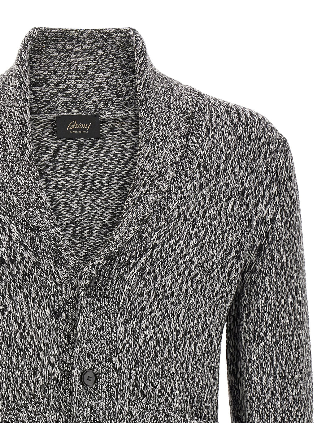 Brioni Bicolor Wool Cardigan