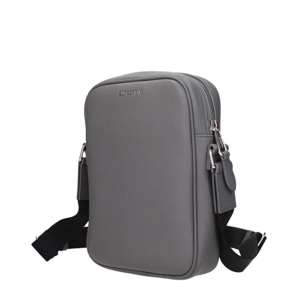 Burberry Gray Leather Crossbody Bag