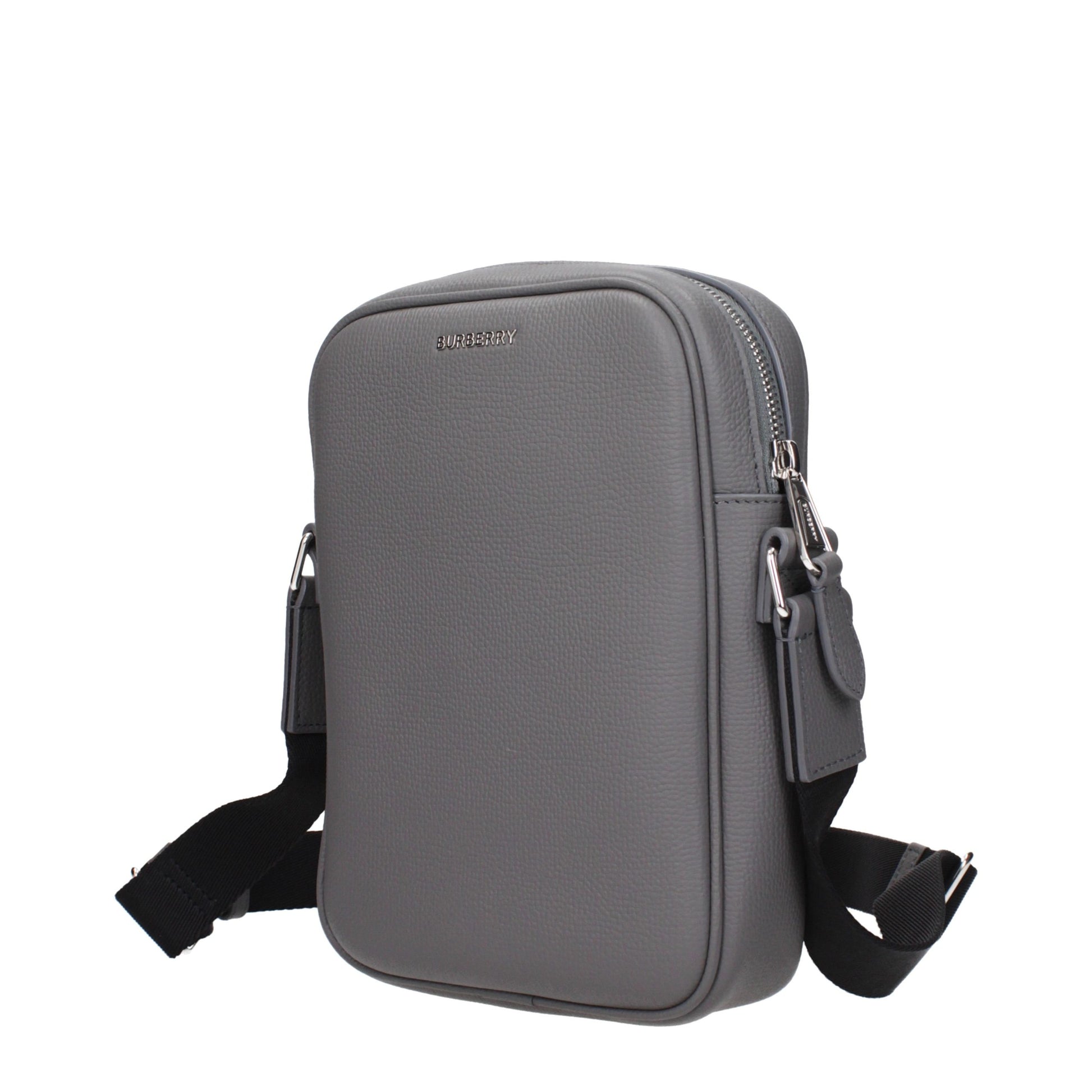 Burberry Gray Leather Crossbody Bag